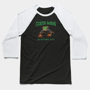 Costa Maya, Quintana Roo, Mexico Red-eyed Tree Frog Baseball T-Shirt